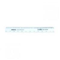 Initiative Shatter Resistant 30cm (12 Inches) Plastic Ruler (Clear) Pack of 20