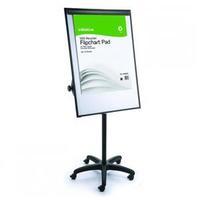 Initiative Mobile Magnetic Height Adjustable (700mm x 1000mm) Flipchart Whiteboard & Easel (White/Black)