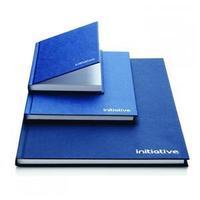 Initiative (A4) Manuscript Book (Blue) with Feint Ruled 70gsm Paper (96 Pages)