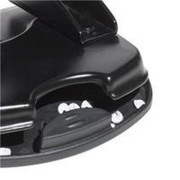 Initiative Compact 2-Hole Punch with 12 Sheet Capacity & Lock Down Handle (Black)