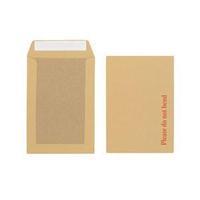 Initiative (250mm x 176mm) 115gsm (Please do not bend) Manilla Board Backed Peel & Seal Envelopes (Pack of 125)