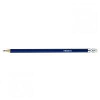 Initiative Hexagonal Barrel HB Pencil with Eraser Tip (Blue) Pack of 12 Pencils
