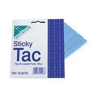 Initiative Sticky Tac (70g) Reusable Putty Strips (Blue) Pack of 10 Strips