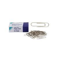 Initiative (32mm) Large Plain Paperclips (Pack of 100)