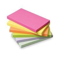 initiative sticky notes assorted neon pastel 76 x 127mm 100 sheets