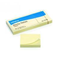 Initiative (38mm x 51mm) Repositionable Notes Yellow (100 Sheets) Pack of 12