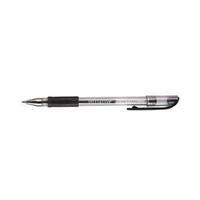 Initiative Cushioned Grip Gel Ink Rollerball Pen 0.7mm Tip Width 0.5mm Line (Black) Pack of 10 Pens