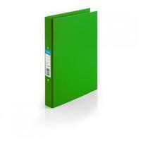 Initiative Polypropylene Coated 70% Recycled (A4) Board 2-Ring Binder 25mm Capacity (Green) Pack of 10