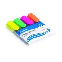Initiative Water Based Chisel Tip Highlighters (Assorted Colours) Pack of 4 Pens