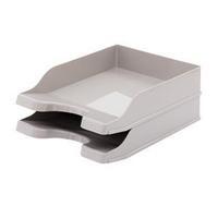 Initiative Trend Contemporary Letter Tray Warm Grey