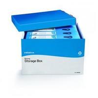 Initiative (A4/Foolscap) Strong Storage Box (W)330mm x (D)405mm x (H)260mm (White/Blue) Pack of 10