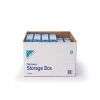 Initiative File-Away Large Archival Storage Box (W)335mm x (D)430mm x (H)290mm (White)