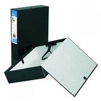 initiative a4foolscap lockspring box file 70mm capacity black