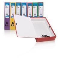 initiative a4foolscap lockspring box file 70mm capacity red