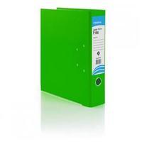 initiative a4 lever arch file with metal shoe and thumbring green