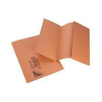 initiative foolscap document wallet medium weight 285gm2 orange pack o ...