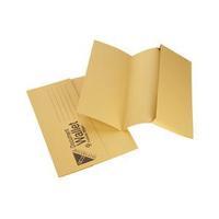 initiative foolscap document wallet medium weight 285gm2 yellow pack o ...