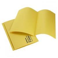 Initiative (Foolscap) Square Cut Folder Medium-weight 250gsm (Yellow) Pack of 100