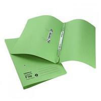 initiative foolscap transfer spring file 285gsm green pack of 50