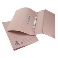 initiative foolscap transfer spring file with pocket 285gsm buff pack  ...