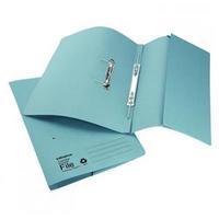 Initiative (Foolscap) Transfer Spring File with Pocket 285gsm (Blue) Pack of 25