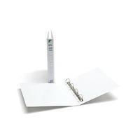 Initiative Presentation Binder 4 D-Ring Binder (16mm) Capacity (White) 50% Recycled