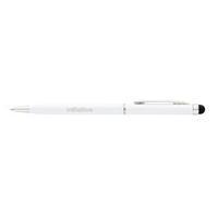 Initiative Touch & Write Stylus Pen White Barrel Black Ink
