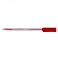 initiative medium ballpoint pen with stainless steel ball red pack of  ...