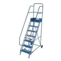 INDUSTRIAL 10 TREAD MOBILE STEP D/H PVC BLUE