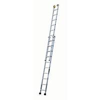 Industrial 500 Extension Ladder - 2 section; 3.12m closed height