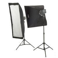 Interfit Stellar X Solarlite Twin Head Mixed Softbox Kit