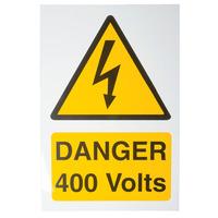 Industrial Signs IS5101RP Danger 400V 150x225 - Pack of 1 Rigid S/...