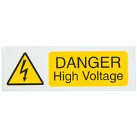 Industrial Signs IS3610SA Danger High Voltage 75x25 - Pack of 10 S...