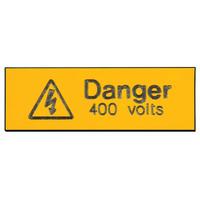 industrial signs is1205en danger 400v 75x25 pack of 5 rigid engraved