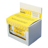 industrial signs is28100r danger 400v 75x25 pack of 250 sa viny