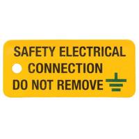 Industrial Signs IS0605RP Safety Electrical Connection 80x35 - Pac...