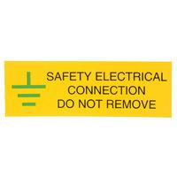 Industrial Signs IS0610SA Safety Electrical Connection 75x25 - Pac...