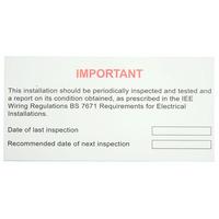 industrial signs is5610sa periodic inspection label 130x60 pack 