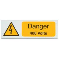 industrial signs is2605rp danger 400v 75x25 pack of 5 rigid sa pvc