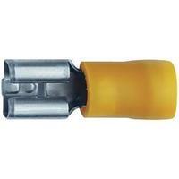 Insulated Female Receptacle, Yellow, 4 - 6mm², DIN 46245, Klauke 750