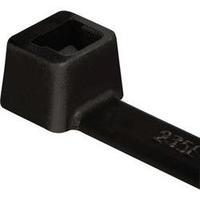 Inside Serrated Cable Tie, Black, mm x mm, 25 pc(s) Pack, HellermannTyton T150M-W-BK-Q1 111-15660