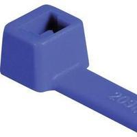 Inside Serrated Cable Tie, Blue, mm x mm, 100 pc(s) Pack, HellermannTyton T80R-N66-BU-C1, 116-08016