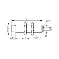 Inductive proximity sensor M12 non-shielded Contrinex