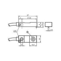 inductive proximity sensor 10 x 6 mm non shielded pnp pepperl fuchs