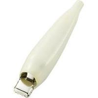 Insulated Alligator Clip, White, 20A, KSS ACR5WE