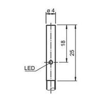 Inductive proximity sensor 4 mm shielded PNP Pepperl & Fuchs