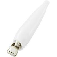 Insulated Alligator Clip, White, 10A, KSS ACR4WE