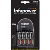 infapower home charger aa 1300mah ni mh rechargeable batteries 4 pack  ...