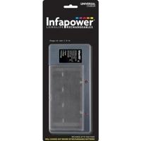 infapower universal charger with built in battery tester c004