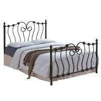 inova metal bed frame single black